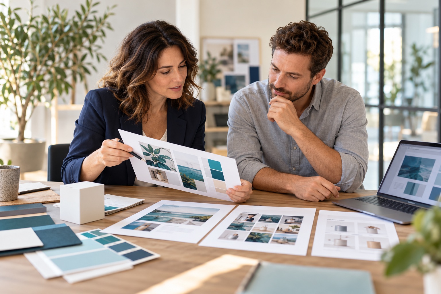 Illustrative digital marketing planning collaboration